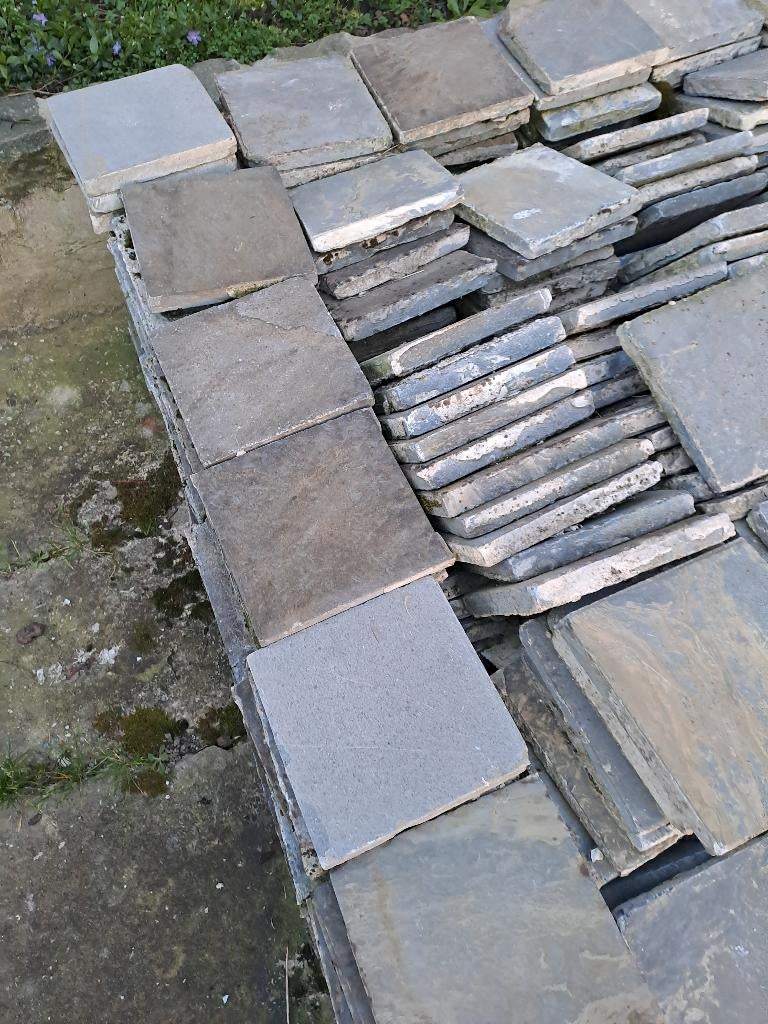 Belg. blauwe steen getrommeld, Tuin en Terras, Ophalen, Gebruikt, Natuursteen