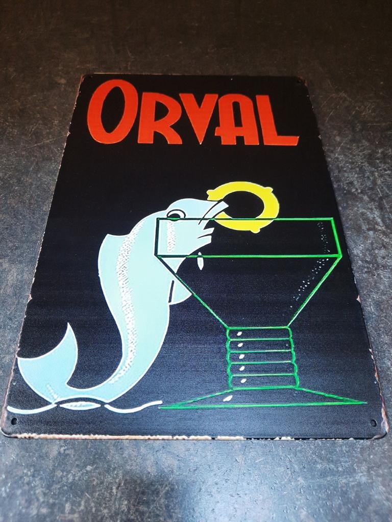 Reclamebord orval, Ophalen, Reclamebord