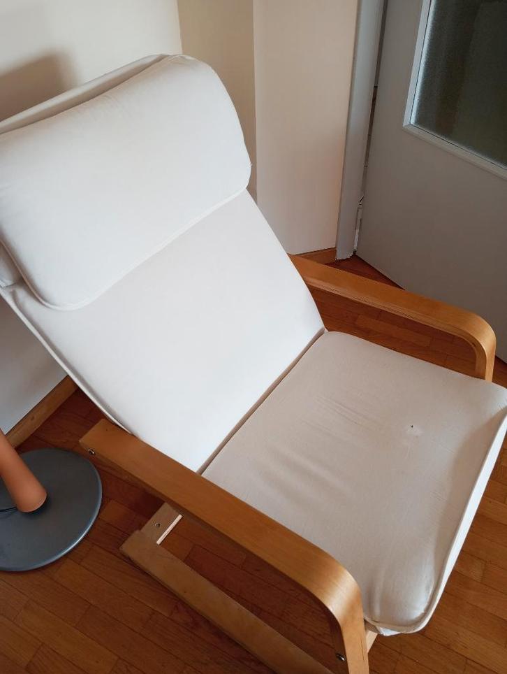 ikea POANG fauteuil, Huis en Inrichting, Fauteuils, Gebruikt, Hout, 50 tot 75 cm, Minder dan 75 cm, Ophalen