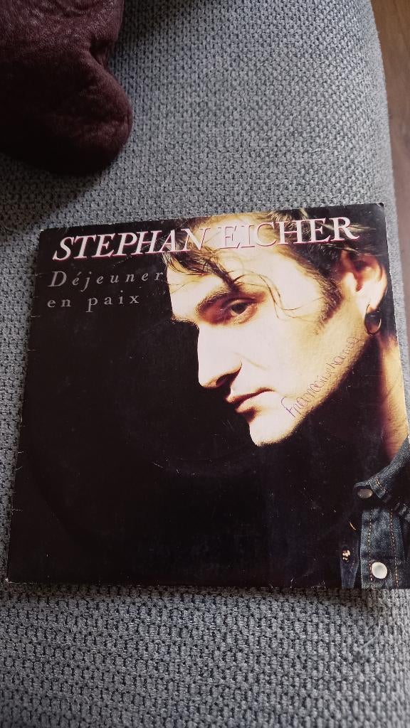 Vinyl (45t) stephan eicher "déjeuner en paix ", Ophalen, 1980 tot 2000, Zo goed als nieuw