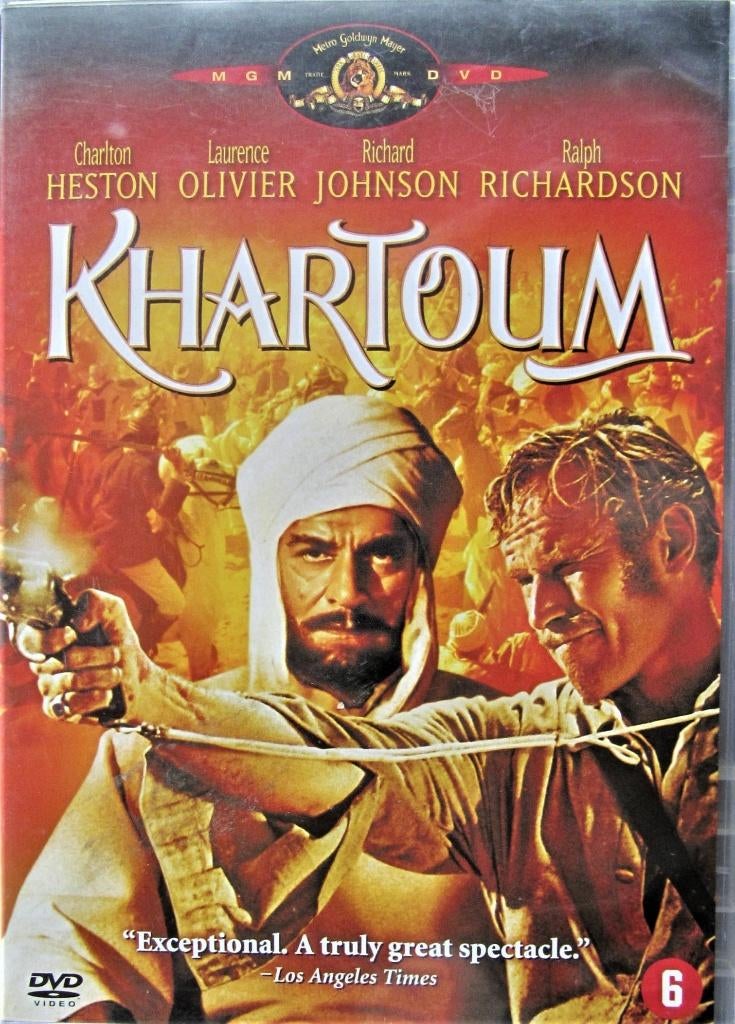 DVD ACTIE/ HISTORISCH- KHARTOUM (CHARLTON HESTON) ZELDZAAM, Cd's en Dvd's, Ophalen of Verzenden, Zo goed als nieuw, Actiethriller