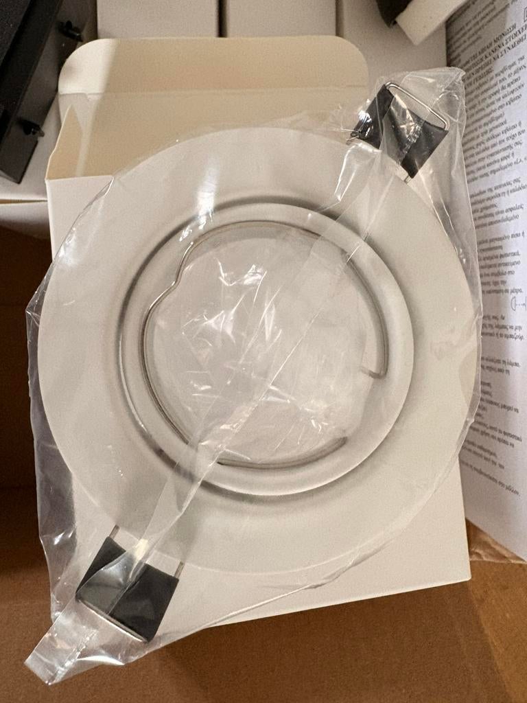 6 Witte inbouwspots, Huis en Inrichting, Lampen | Spots, Ophalen, Metaal of Aluminium, Nieuw, Inbouw