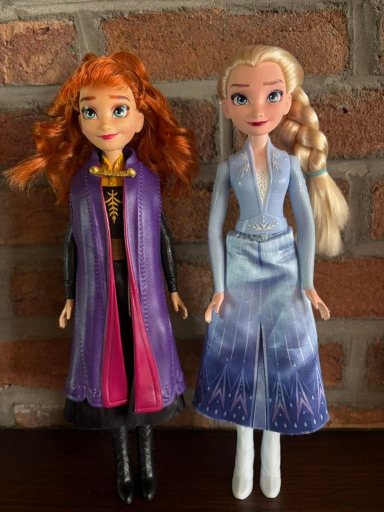 Elsa en Anna pop, Ophalen, Zo goed als nieuw, Pop