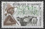 Dahomey 1963 - Yvert 181 - Lokale types - Peuhl (ST), Verzenden, Gestempeld
