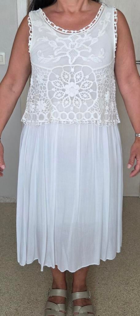 Witte zomer jurk maat L/ XL, Vêtements | Femmes, Robes, Enlèvement, Taille 42/44 (L)