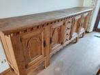 Buffet en chêne, 200 cm ou plus, Avec tablette(s), Rustiek, Enlèvement