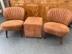 2 FAUTEUILS + 1 POUF, Maison & Meubles, Enlèvement, Comme neuf, Cuir