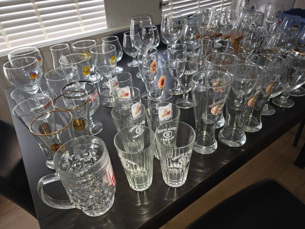 70 Bierglazen verschillende merken, Verzamelen, Biermerken, Duvel, Ophalen