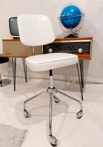 Vintage! Chaise de bureau, Ophalen, Wit, Bureaustoel