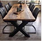 €650 Modern Houten Eetkamerset (Zo goed als nieuw!), Huis en Inrichting, Tafels | Eettafels, Ophalen, 50 tot 100 cm, Zo goed als nieuw