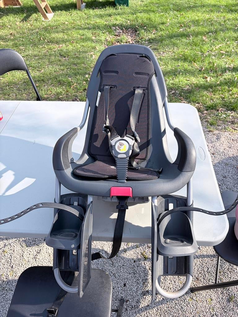 Fietszitje qibbel, Vélos & Vélomoteurs, Enlèvement, Utilisé, Siège arrière, Repose-pieds