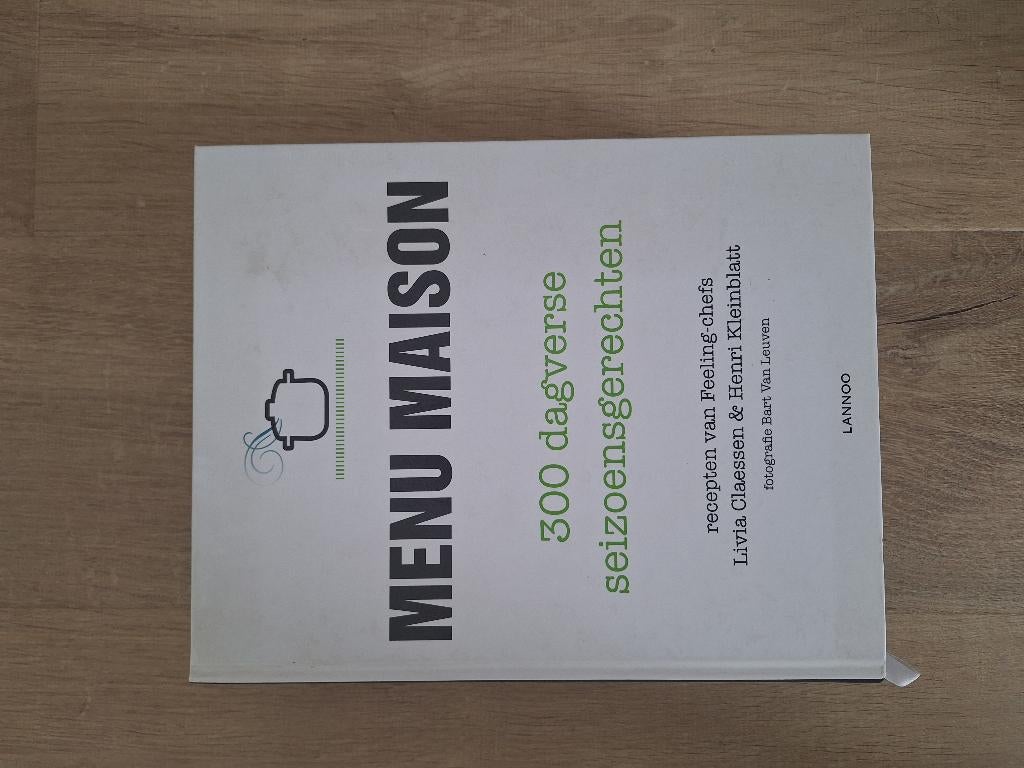 Menu Maison - 300 dagverse seizoensgerechten, Ophalen of Verzenden