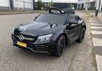 Mercedes C63s AMG zwart 12v afstandsbediening Leder/ rubberb, Ophalen of Verzenden, Nieuw