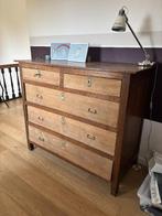 commode en chêne, 5 tiroirs ou plus, 100 à 150 cm, Enlèvement, Utilisé