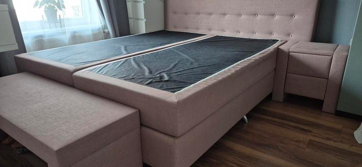 Lit avec sommier à ressorts complet 1,80x2,00 mètres ! ! !, Maison & Meubles, Chambre à coucher | Lits boxsprings, Utilisé, 180 cm