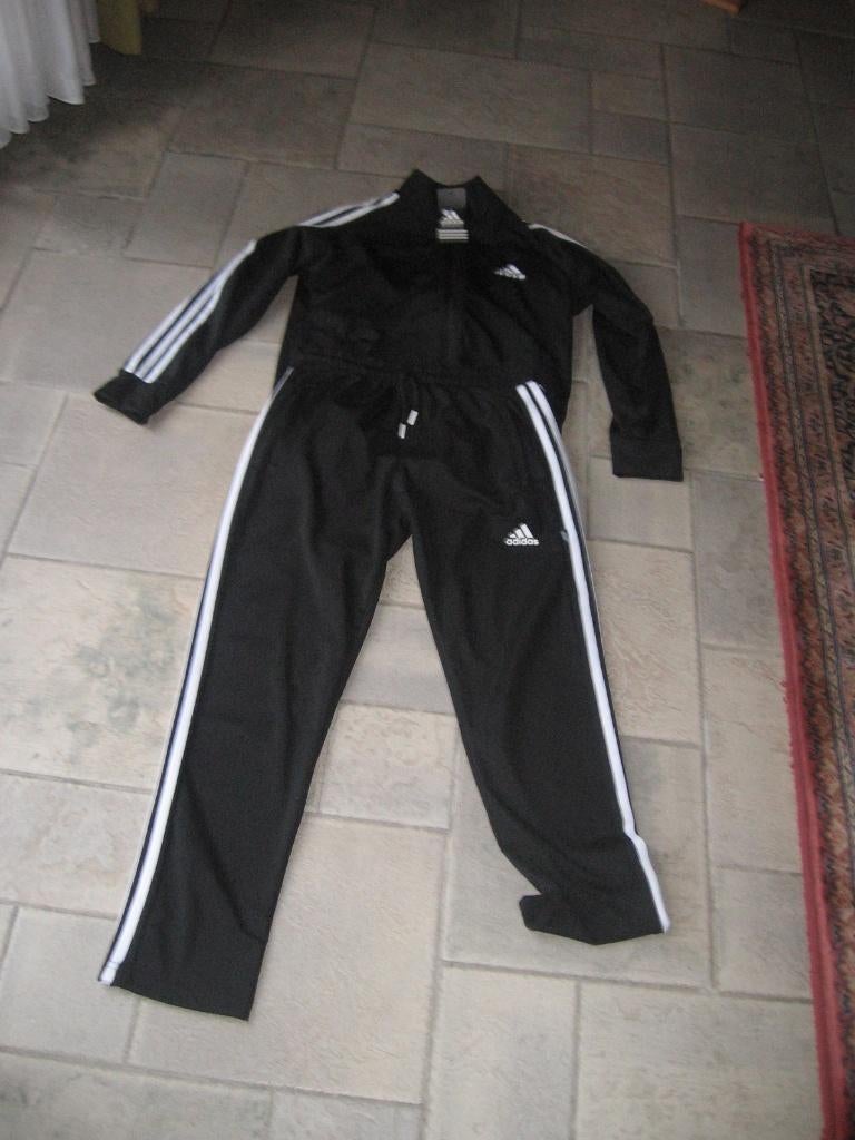 nieuw zwart trainingspak adidas maat smal broek + vest, Ophalen, Adidas, Zwart, Nieuw