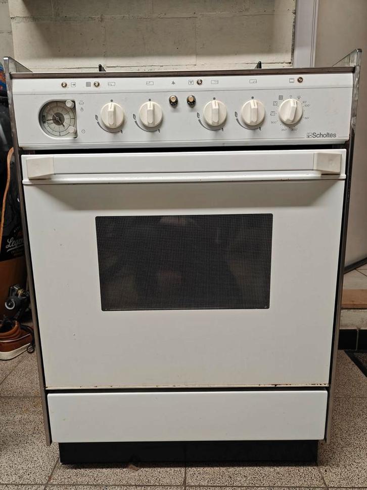 Gasfornuis Scholtes, Electroménager, Cuisinières, Utilisé, Autoportant, 4 zones de cuisson, Moins de 85 cm, 45 à 60 cm, Gril, Air chaud
