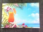 Tableau Toile déco « Cocktail Plage » 60 x 40 cm, Envoi, Neuf