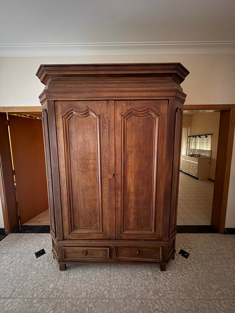 Armoire ancienne h 230 cm l 165 cm p 61 cm, Antiquités & Art, Enlèvement