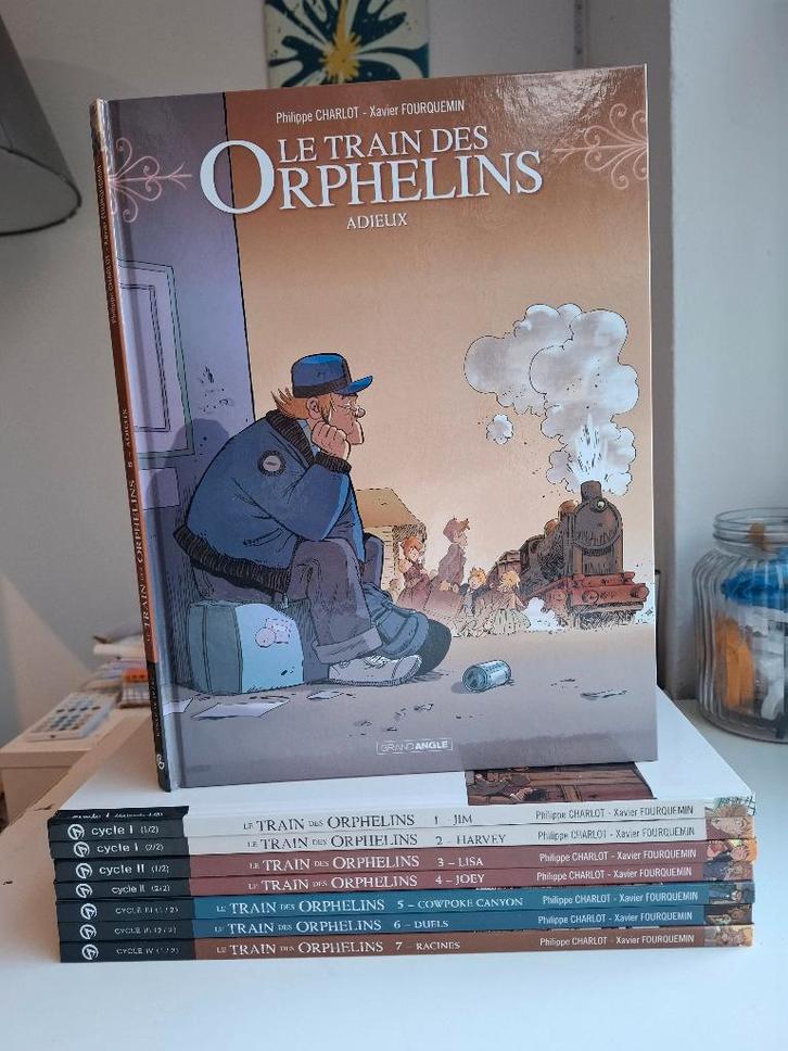 LE TRAIN DES ORPHELINS TOMES 1 à 8 SERIE COMPLETE TOUS EO, Boeken, Stripverhalen, Zo goed als nieuw, Complete serie of reeks, Ophalen of Verzenden