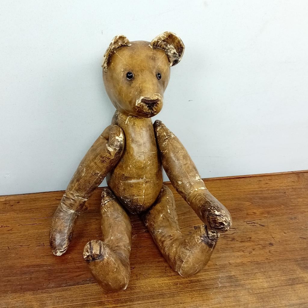 19e eeuwse Steiff tedybeer, Ophalen of Verzenden, Gebruikt, Stoffen beer, Steiff