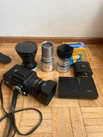 Hasselblad 500cm + lenzen, Audio, Tv en Foto, Videocamera's Analoog, Ophalen, Camera