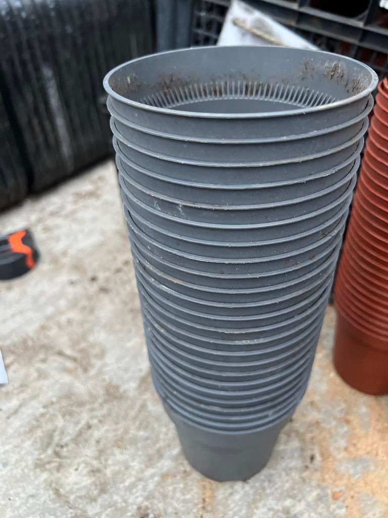 bloempotten kweekpotten 11 x 8,5 cm, Kunststof, Verzenden, Rond, Zo goed als nieuw