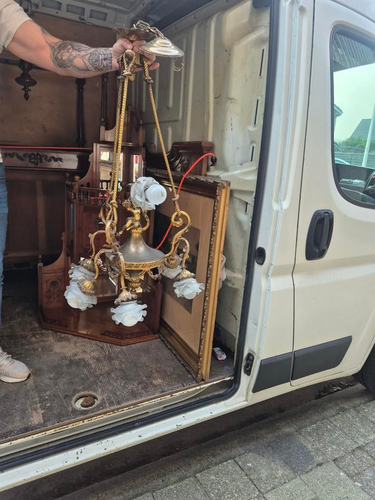 Antiek luster, Ophalen