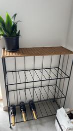 Etagère rotin et métal, Maison & Meubles, Enlèvement, Comme neuf