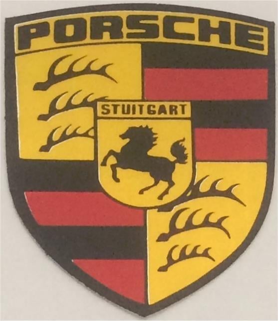 Porsche metallic sticker #6, Autos : Divers, Autocollants de voiture, Envoi