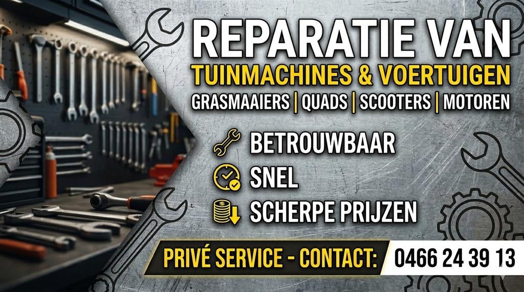 Snelle service bij de buren! Grasmaaiers, Quads etc., Ophalen