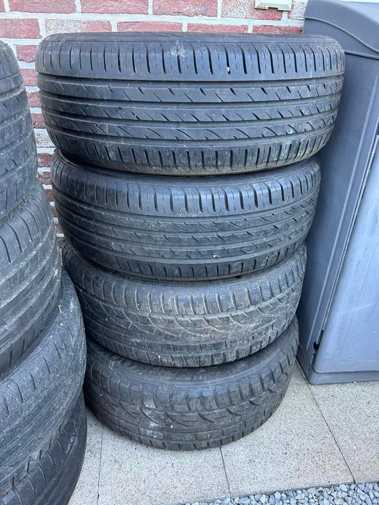 Pneus 17 2x 215 55 17 ete & 2x 225 55 17 hiver, 215 mm, Véhicule de tourisme, Pneus été, Enlèvement
