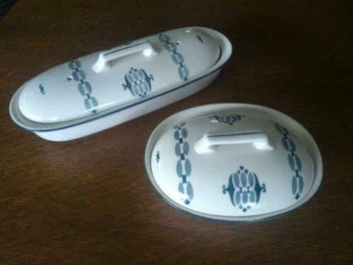 oude toiletset Maestricht/ sober decor/ 2-delig, Antiek en Kunst, Antiek | Keramiek en Aardewerk, Ophalen of Verzenden