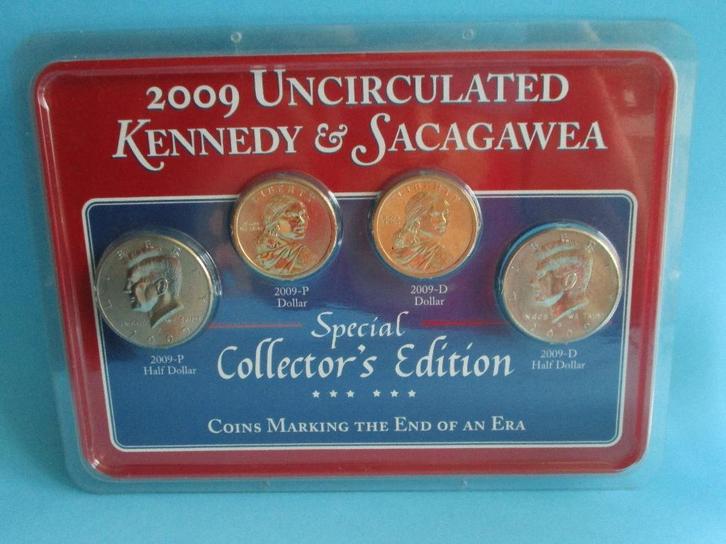 U.S.A.- UNCIRCULATED KENNEDY & SACAGAWEA-2009 - Proof, Timbres & Monnaies, Monnaies & Billets de banque | Collections, Monnaie