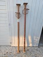 2 verstelbare bouwstempels / schoren (stations), Ophalen, Gebruikt, Daksteiger, 2 tot 5 meter