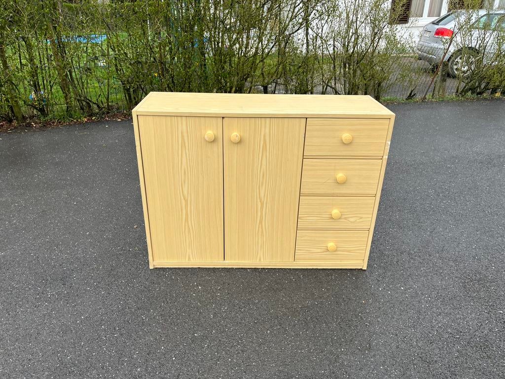 Meuble 2 portes et 4 tiroirs, Maison & Meubles, Enlèvement, Comme neuf