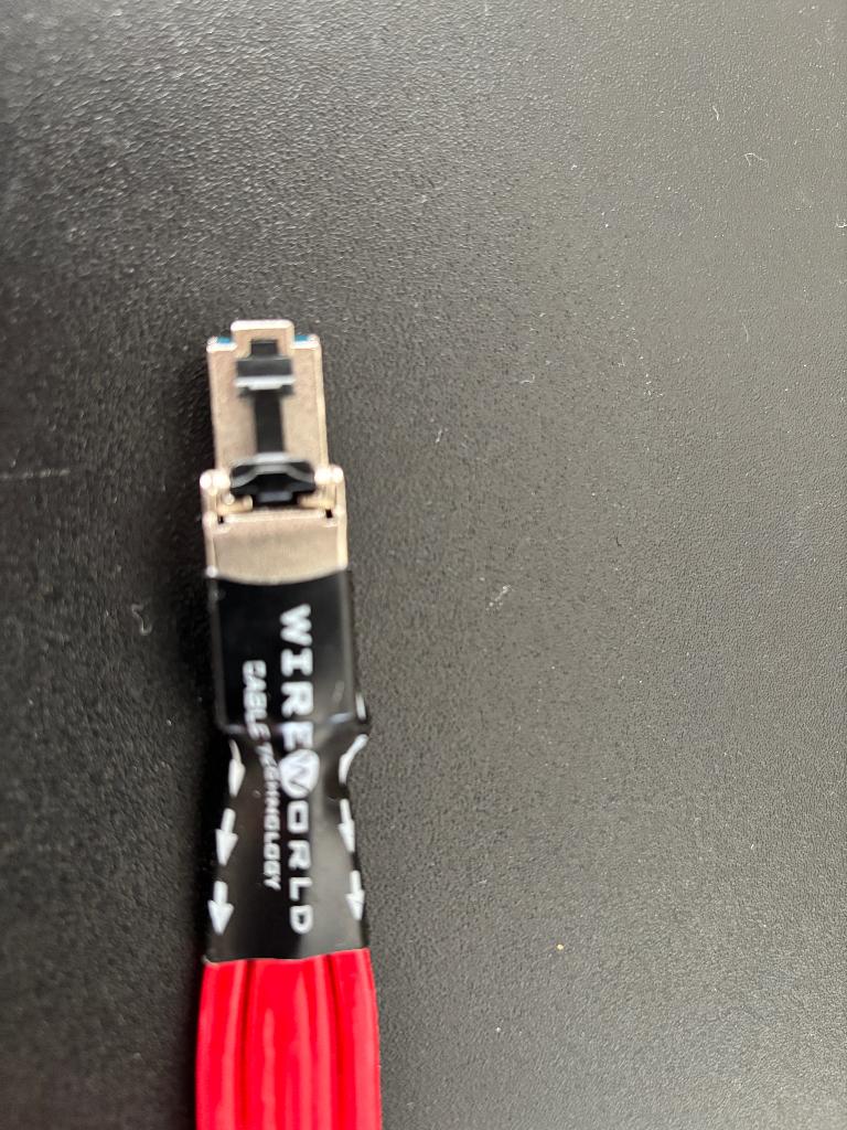 câble Wireword Ethernet Starlight CAT8, TV, Hi-fi & Vidéo, Enlèvement ou Envoi, Comme neuf, Moins de 2 mètres, Câble Interlink