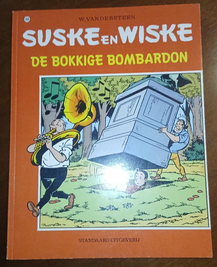 Suske en Wiske De bokkige bombardon (VK 160, 1ste druk,1976), Willy Vandersteen, Eén stripboek, Ophalen of Verzenden, Zo goed als nieuw
