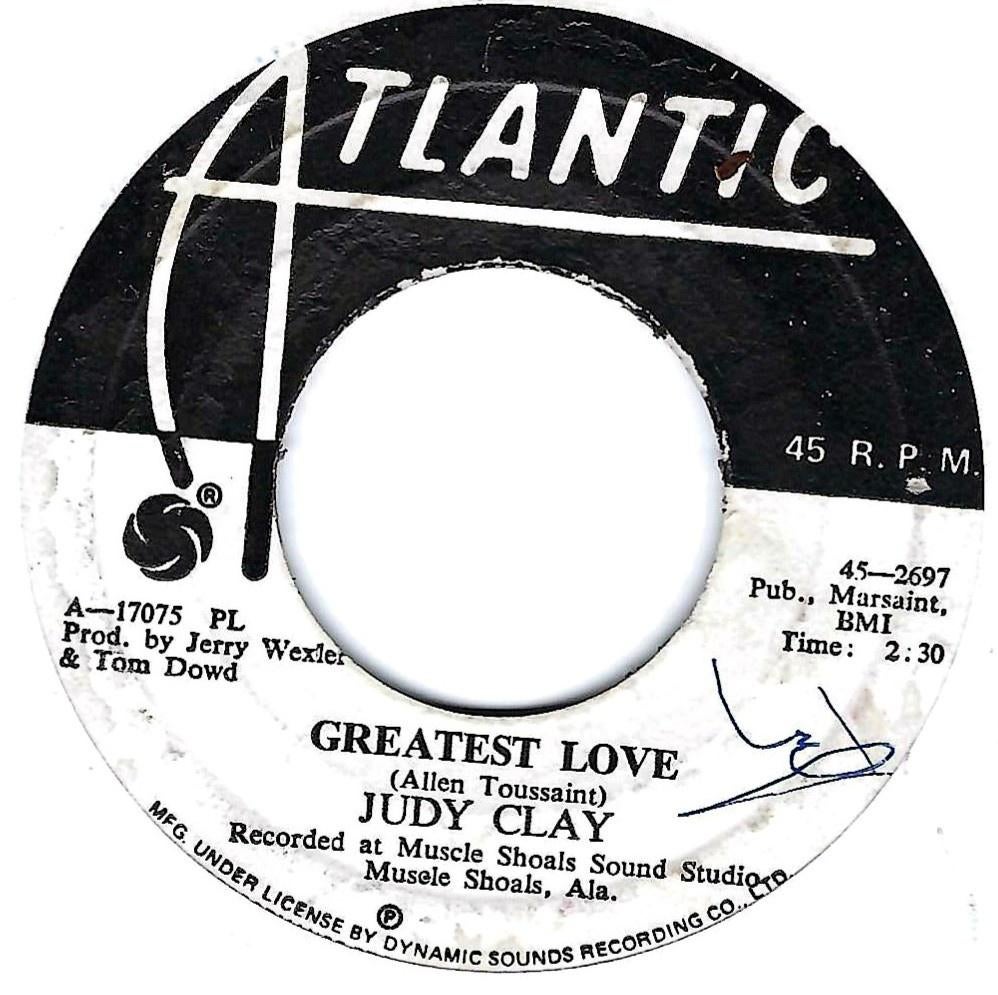 Soul 45: Judy Clay – Greatest Love, Gebruikt, 7 inch, Single, Ophalen of Verzenden