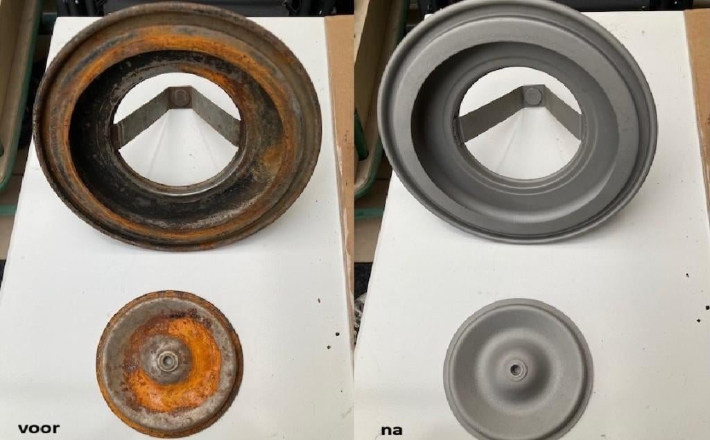 zandstralen van metalen onderdelen, Auto-onderdelen, Overige Auto-onderdelen, Oldtimer onderdelen, Gebruikt, Ophalen