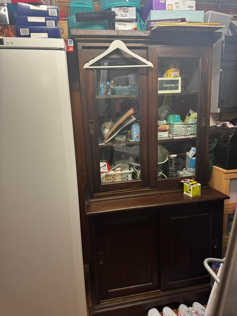 Houten kast, Huis en Inrichting, Ophalen, Met deur(en), 100 tot 150 cm, Zo goed als nieuw