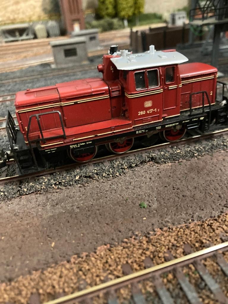 Märklin 3065 rangeerdiesel DB met telex koppeling, Hobby en Vrije tijd, Wisselstroom, Gebruikt, Locomotief, Ophalen of Verzenden