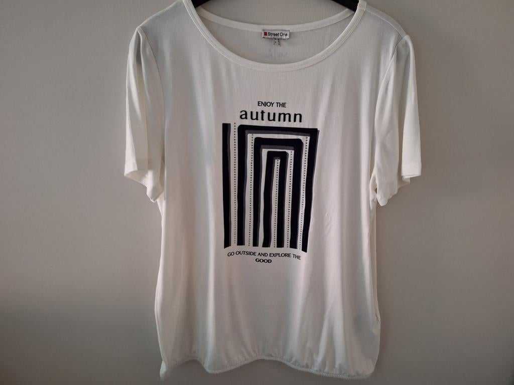 Nieuwe tshirt Street One large, Vêtements | Femmes, T-shirts, Enlèvement ou Envoi, Blanc