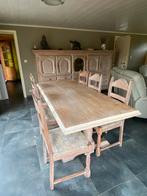 Tafel met 6 stoelen en kast, Ophalen