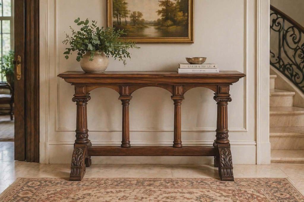 Antieke sidetable of consoletafel jaren 1880 en1890, Ophalen