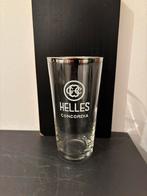 Ancien verre à bière Helles Concordia peint, Enlèvement ou Envoi, Comme neuf, Verre ou Verres, Autres marques