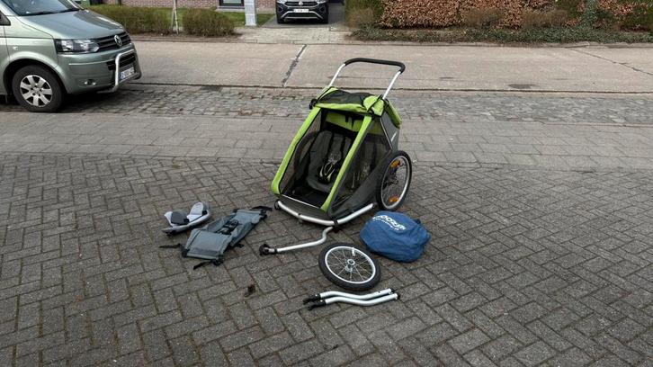Croozer Kid 2, Fietsen en Brommers, Fietsaccessoires | Aanhangwagens en Karren, Gebruikt, Kinderkar, Ophalen