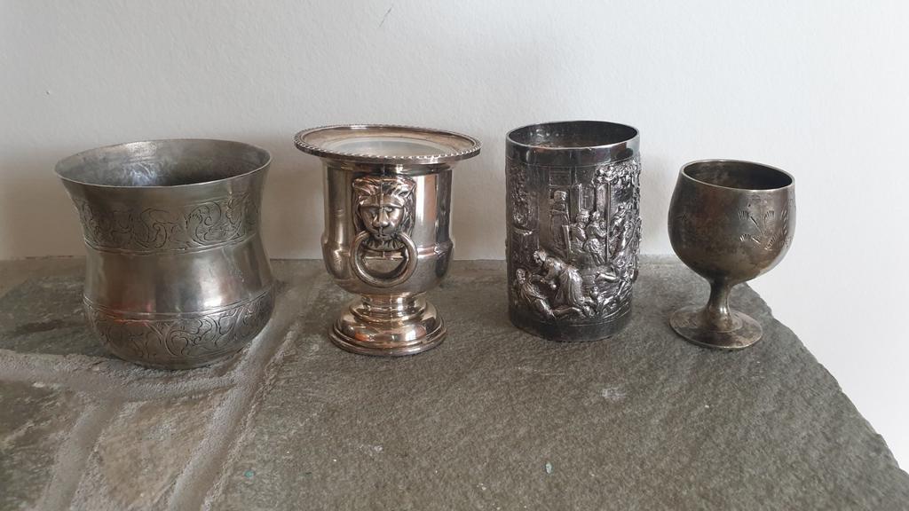 Argent argenté vintage, Antiquités & Art, Enlèvement ou Envoi, Argent