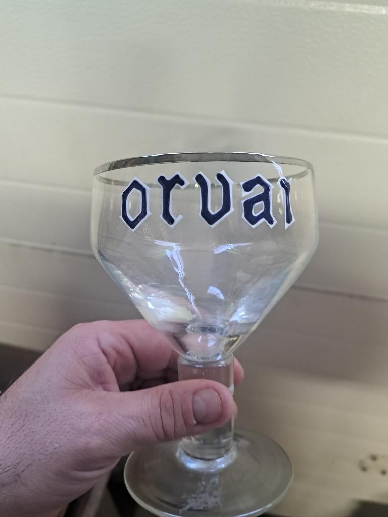 Verre orval émaillé, Collections, Marques de bière, Enlèvement