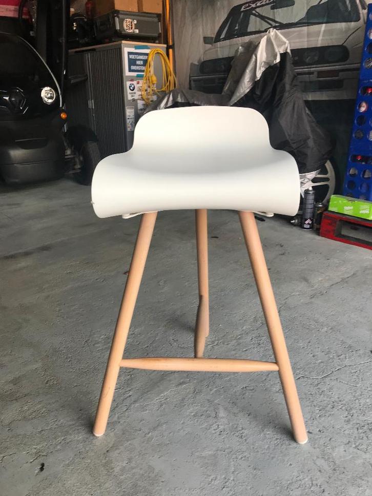 Barkruk Kristalia 4 stuks, Maison & Meubles, Tabourets de bar, Comme neuf, Bois, Synthétique, Enlèvement